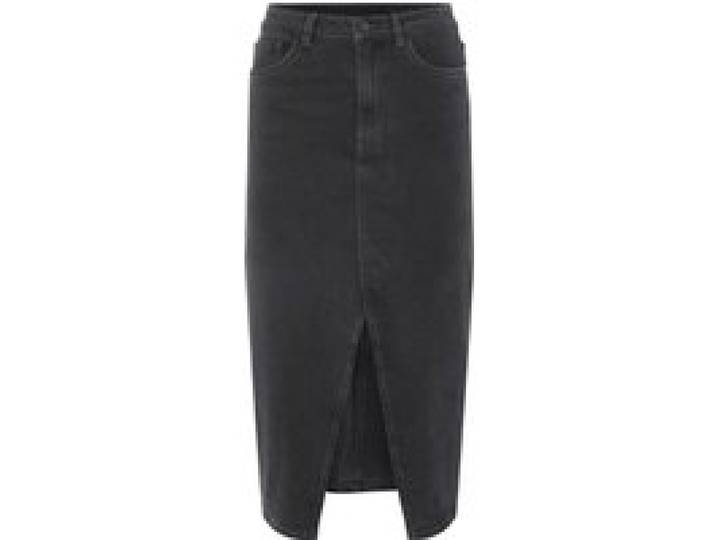 ESMARA® Jupe mi-longue en jean femme (gris, 40)