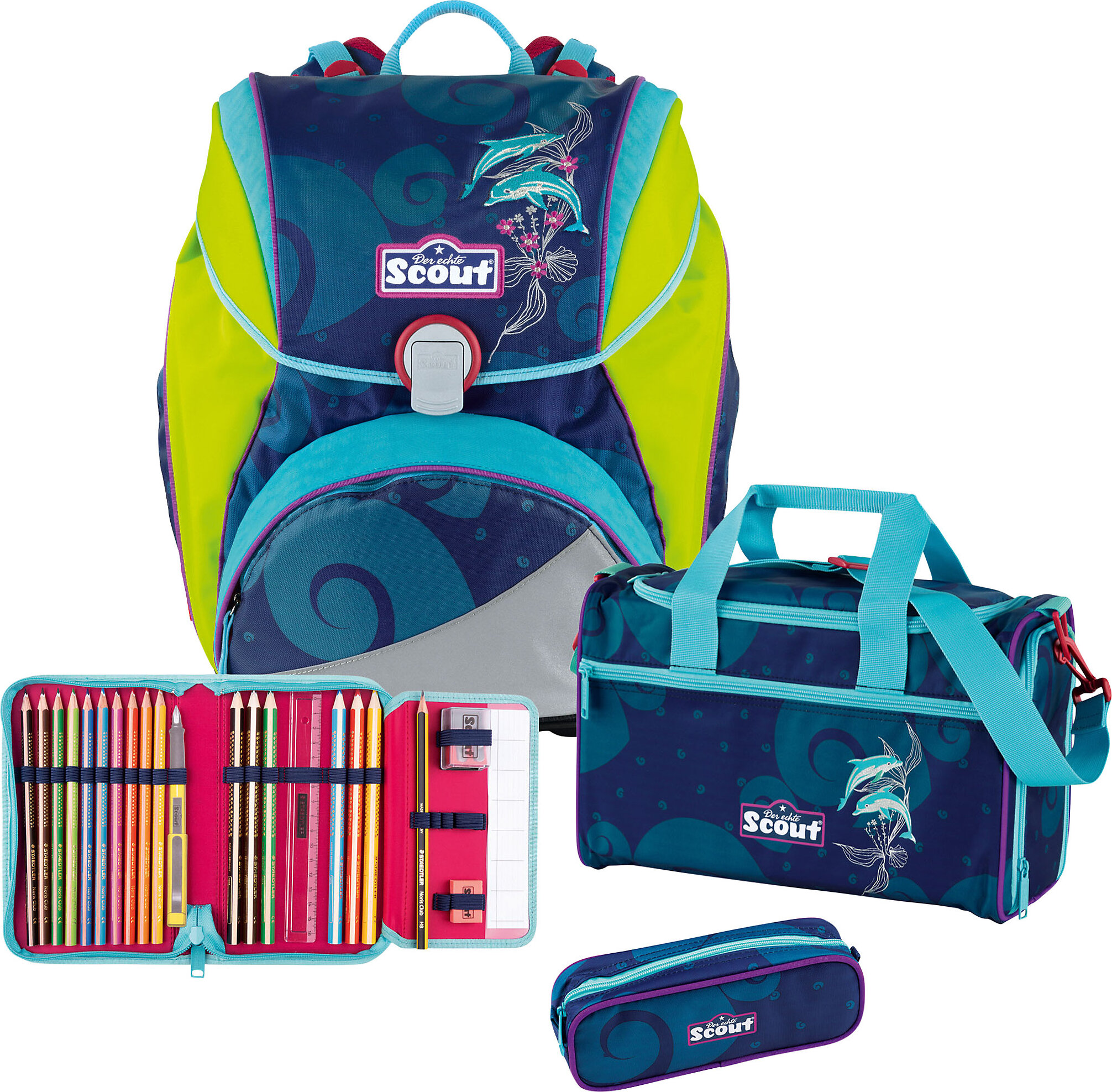 Scout Alpha Schulranzen-Set 4tlg.