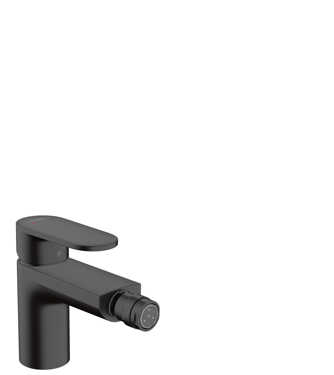 Hansgrohe Bidetmischer Vernis Blend mit Zugstangen-Ablaufgarnitur Mattschwarz,71202670 71202670