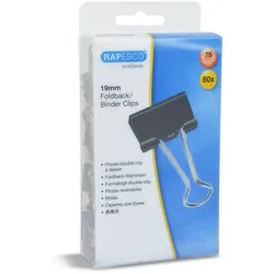 RAPESCO® Foldbackklammern schwarz 1.9 cm