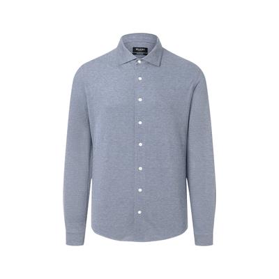 Langarmhemd MAERZ MUENCHEN "Maerz Muenchen 742101 Langarmhemd Herren Bekleidung", Herren, Gr. 39/40, EURO-Größen, blau, 100% Baumwolle, Hemden