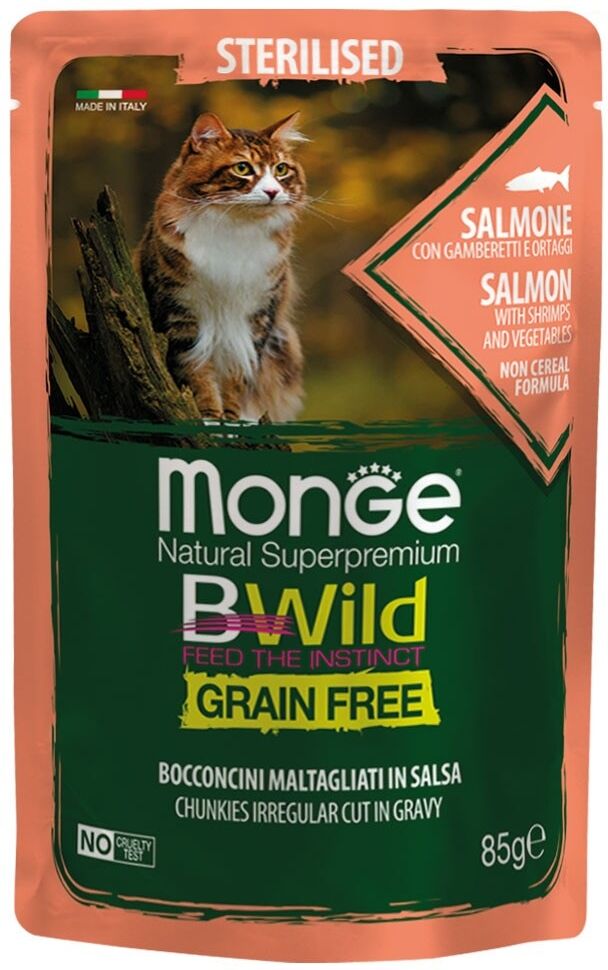 Monge & C. Monge Bwild Steril Salm/gam85g