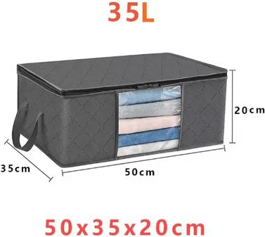Inspire Picks Foldable Closet Clothes And Blanket Storage Organizer Bag 1pcs 35l