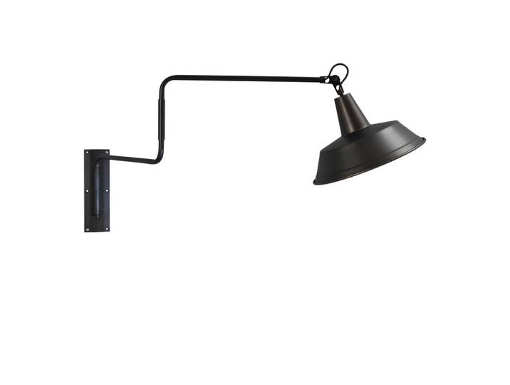 Gunmetalen wandleeslamp Industria 122cm Masterlight - 3546-05-05-05