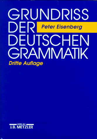 Peter Eisenberg - Grundriß der deutschen Grammatik - Preis vom 01.10.2026 17:08:56 h