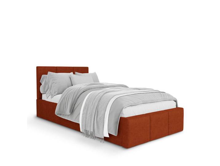 Muralo Polsterbett für Schlafzimmer Bett mit Stauraum Honigfarbe 90x200, Birke, Rechteckig, 90x200 cm, Schlafzimmer, Betten, Polsterbetten