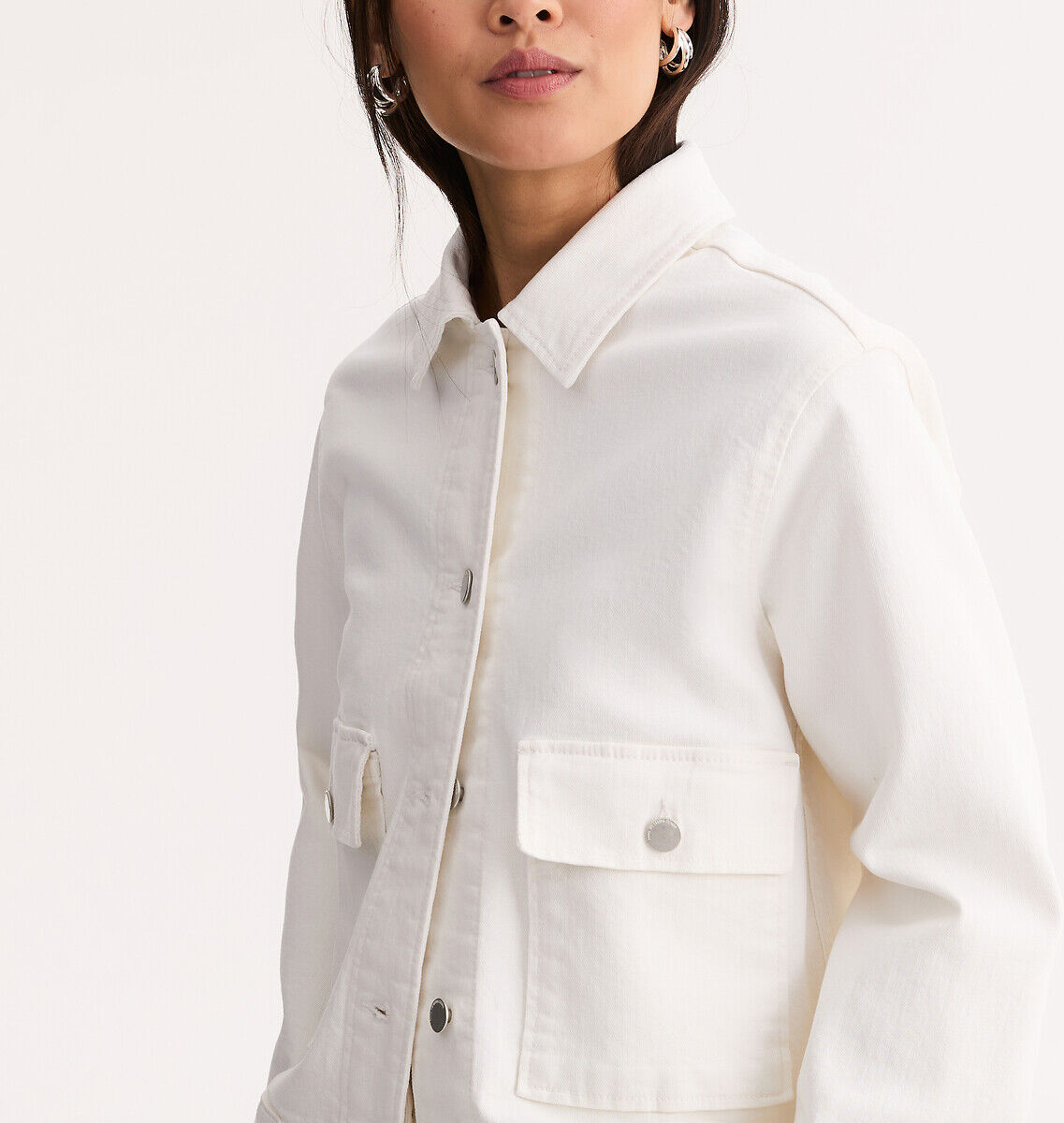 ANNE WEYBURN Veste en denim coupe ample