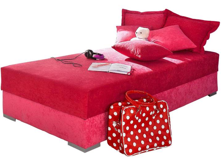 Stapelliege HAPO, pink, Liegefläche B/L: 80cm x 200cm, kein Härtegrad, Daybetten, Stapelliege