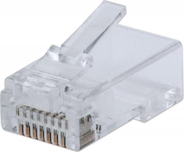 Intellinet 791090 RJ45 Cat6 Connector, Transparant, Polycarbonaat, Verguld