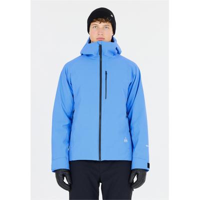 Skijacke SOS "Cervinia", Herren, Gr. L, blau, 86% Polyamid, 14% Elasthan, unifarben, normal, ohne Ausschnitt, Jacken Skijacke, im wasserdichten Design