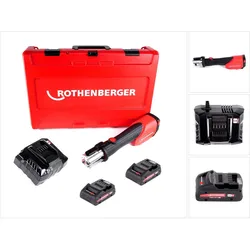 Rothenberger, Presswerkzeug, ROMAX 4000 Akku Pressmaschine 18V + 2x Akku 4,0Ah + Ladegerät + Koffer