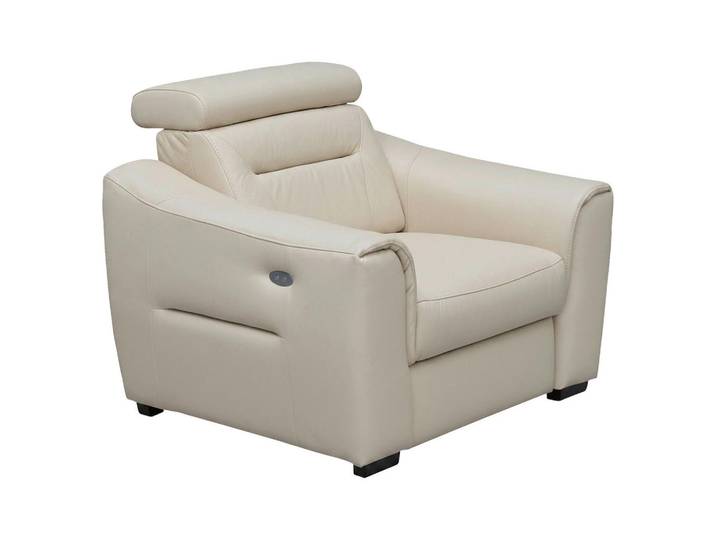 Celina Home Relaxsessel, Creme, Holz, Echtleder, 100x104x102 cm, Made in EU, Lederauswahl, Relaxfunktion, Wohnzimmer, Sessel, Relaxsessel