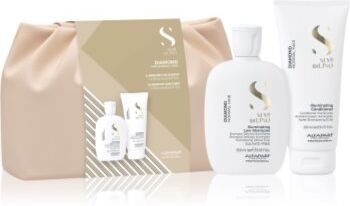 Alfaparf Milano Semi di Lino Diamond Duo Kit coffret para iluminação e hidratação 2 un.. Semi di Lino Diamond Duo Kit