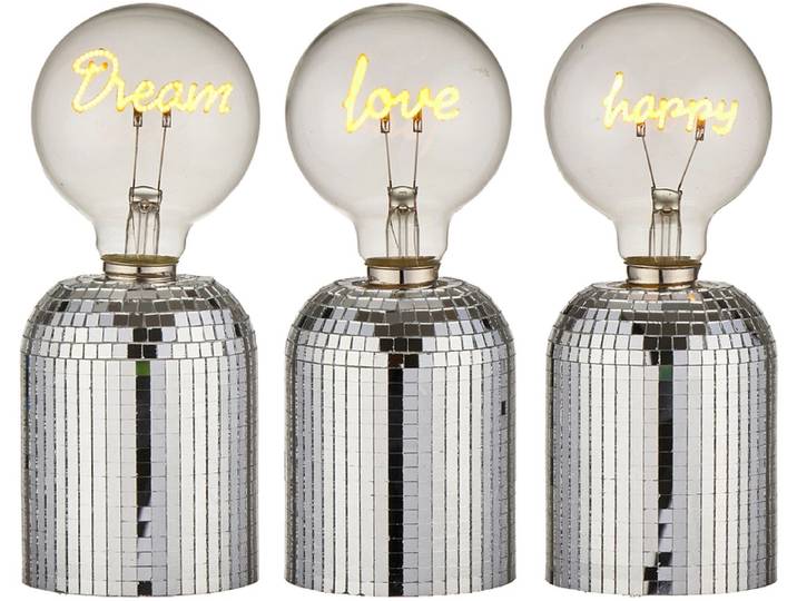 LED-Deko-Objekt LED GLOW 20cm 5W silber