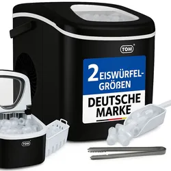 Eiswürfelmaschine Eiswürfelbereiter Schwarz