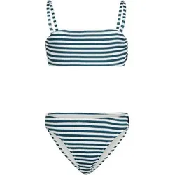 BRUNOTTI Kinder Bikini Mezze-Stripe Girls Bikini, Größe 164 in Blau Blau