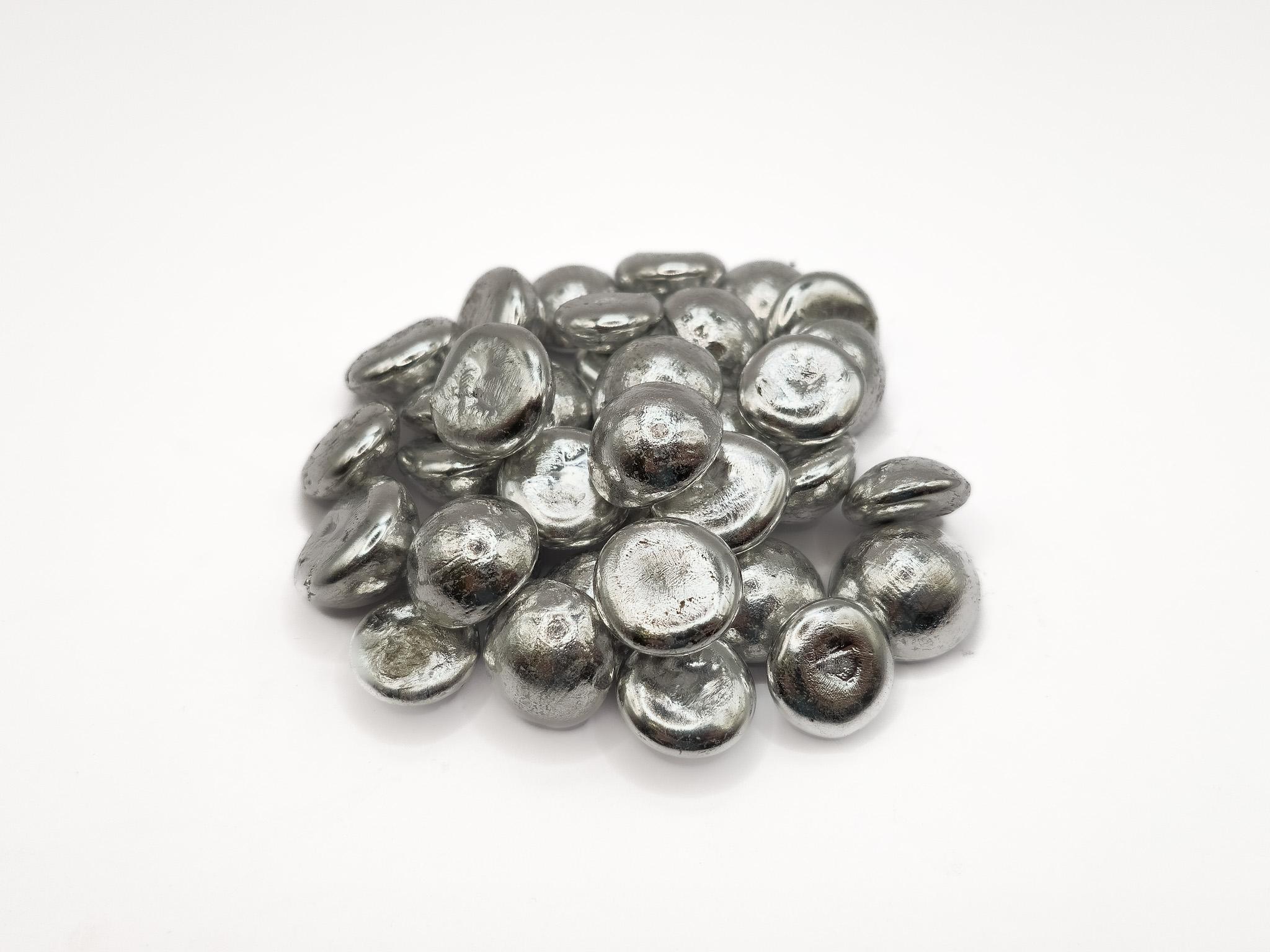 Indium Zinn InSn48 Eutektikum in Pellets, Gewicht: 400 g