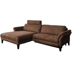 ECKSOFA MALTA Braun Webstoff