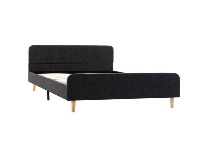 BURKE* Lit simple 120x200 cm Structure de lit classique Gris foncé Jute 120 x 200 cm - LL1596