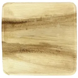 MONOUSO - Palmblatt Teller Quadratisch 24x24cm (100 Stück)