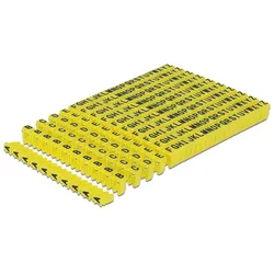 DELOCK Kabelmarker Clips A-Z gelb 260-teilig