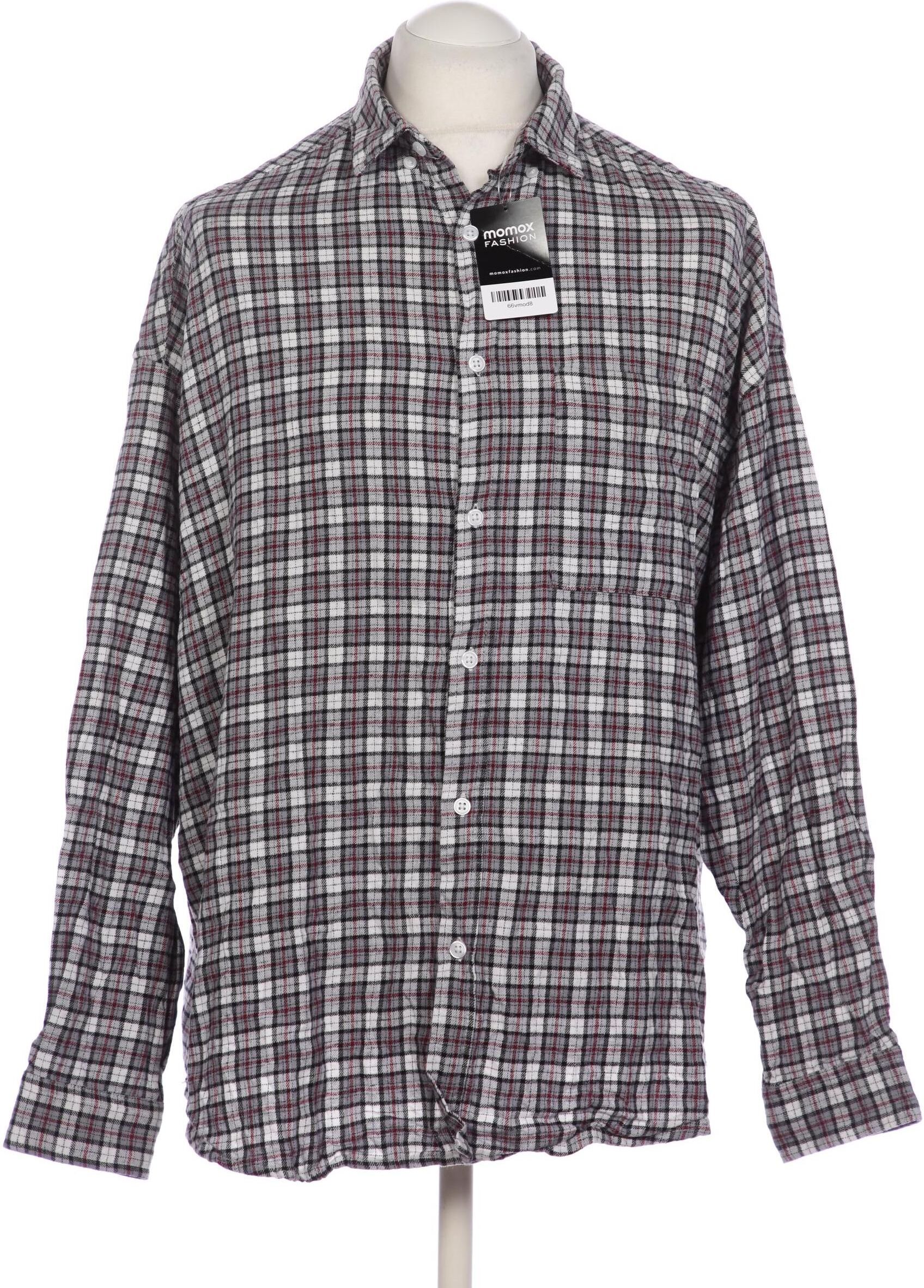 asos Herren Hemd, Grau, Gr. XL, Baumwolle - Second Hand