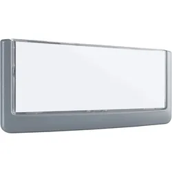Büroschild LISSABON 149 x 64 mm, ABS-Kunststoff, PS, transparent, grau
