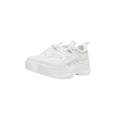 Sneaker BUFFALO "Buffalo ZANE SNEAKER - VEGAN NAPPA", Damen, Gr. 39, weiß, Kunstfaser, Schuhe Sneaker