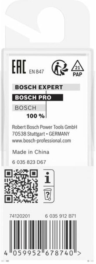 Bosch PRO Bündigfräser mit obenliegendem Führungskugellager, Ø12,7 x L9,5, Schaft 8 mm (2608629676)