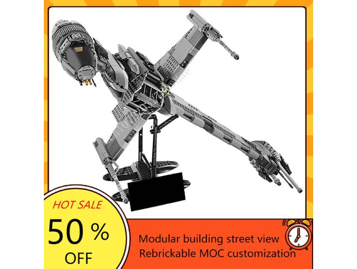 1487 pièces b-wing Starfighter guerre spatiale militaire MOC navire spatial modèle de combat Puzzles personnalisés Architecture bricolage assemblage modèle jouet cadeau