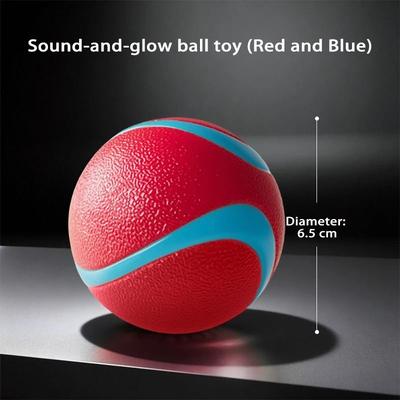 Uplift Picks HOOPET Glow Dog Fetch Ball Durable Rubber Interactive Toy For Active Dogs e