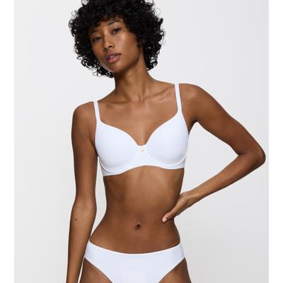Bügel-BH TRIUMPH "Body Make-Up Essentials", Damen, Gr. 95, Cup C, weiß, Microtouch, Obermaterial: 45% Polyester, 40% Polyamid, 15% Elasthan, Basic, BHs Bügel-BH, leicht, glänzend, weiche Einlagen