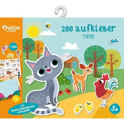 200 Aufkleber - Tiere
