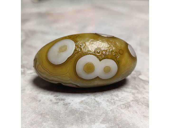 Agate de souhait œil divin naturel pur, Relief haut, fleur colorée, perle précieuse rare pour bijoux, décoration de la maison, bricolage