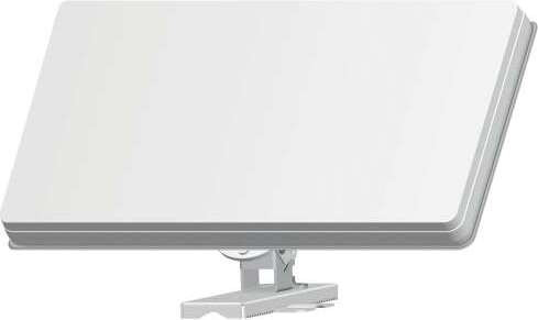 Selfsat H30D1 plus platte antenne met enkele LNB en raamhouder voor 1 ontvanger