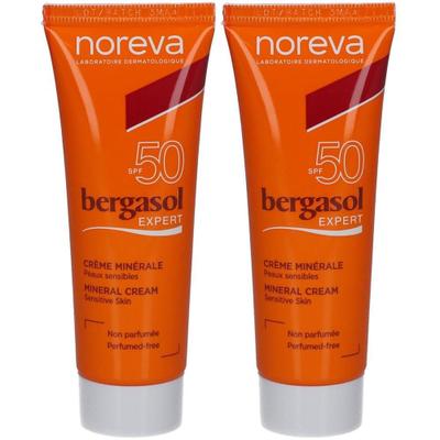 Noreva Bergasol Expert mineralische Creme LSF 50 2x 2x40 ml