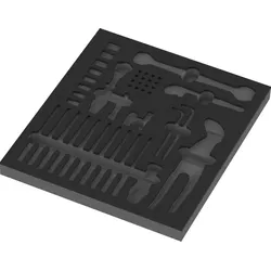 Wera 9853 Schaumstoffeinlage Kraftform Kompakt Wartung Set 1, ohne Werkzeug - 05137353001