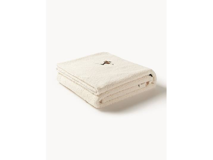 Plaid douillet brodé Aveline