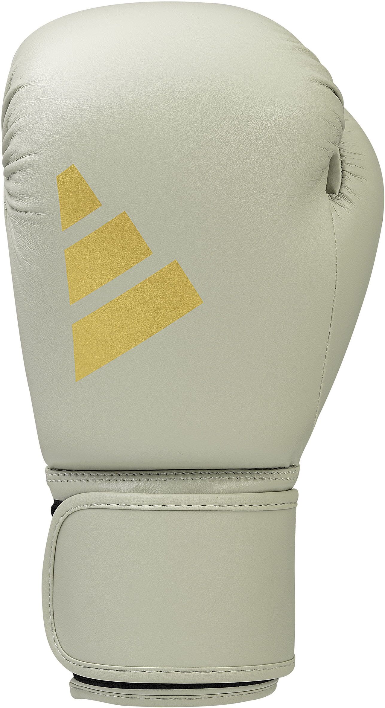 Boxhandschuhe ADIDAS PERFORMANCE "adidas Speed 50" Gr. 8, gold (alumina, gold), Boxhandschuhe, 8 8, Kunstleder, Boxhandschuhe