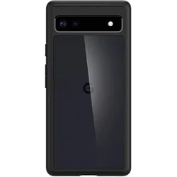 Spigen Ultra Hybrid (Google Pixel 6a), Smartphone Hülle, Transparent, Schwarz