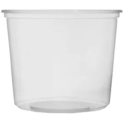 MONOUSO - Verpackungsbecher aus Plastik 400ml Ø10,5cm (100 Stück)