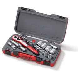 Teng Tools MECCA PRO 1/2"-Steckschlüssel-Set, 12-Kant, 21 Teile – T1221