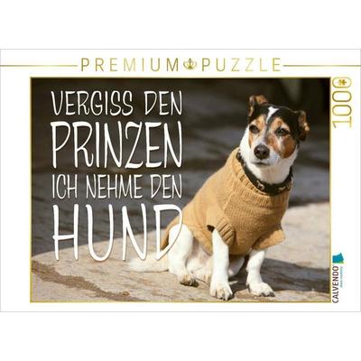 CALVENDO Puzzle Jack Russell Terrier mit modebewußtem Hundeanzug | 1000 Teile Lege-Größe 64x48cm Foto-Puzzle für glückliche Stunden