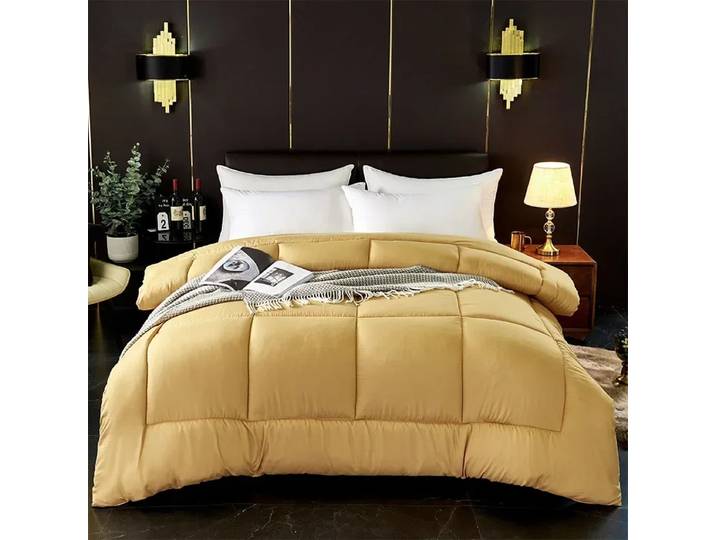 Couette de Lit Réversible et Lavable en Microcarence pour Adulte, Accessoire pour Toutes Saisons