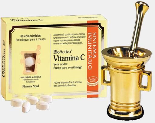 PHARMA NORD BIOACTIVO VITAMINA C SEM ACIDEZ 60 COMP