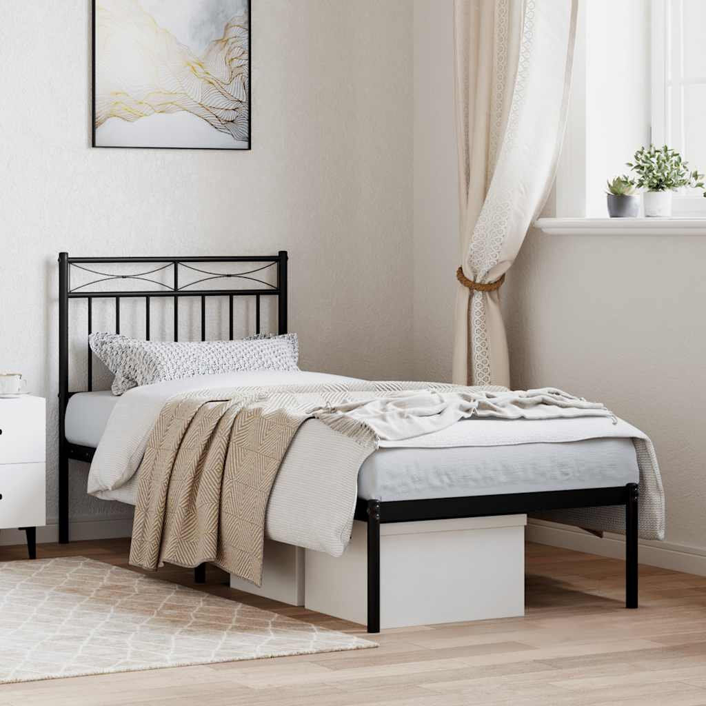 Marlow Home Co. Abry Bed Black 120 x 200 cm