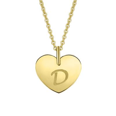 Kettenanhänger ONE ELEMENT "Herz Herz", gold, Schmuckanhänger, Damen, D, Gelbgold 333 Gold, Gelbgold 333, Gold, Kettenanhänger, Herz mit Bedeutung – eine feine Geschenkidee für viele Anlässe