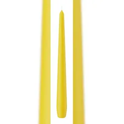 Wiedemann Kerzen Spitzkerzen Dotter Gelb 250 x Ø 25 mm, 8 Stück