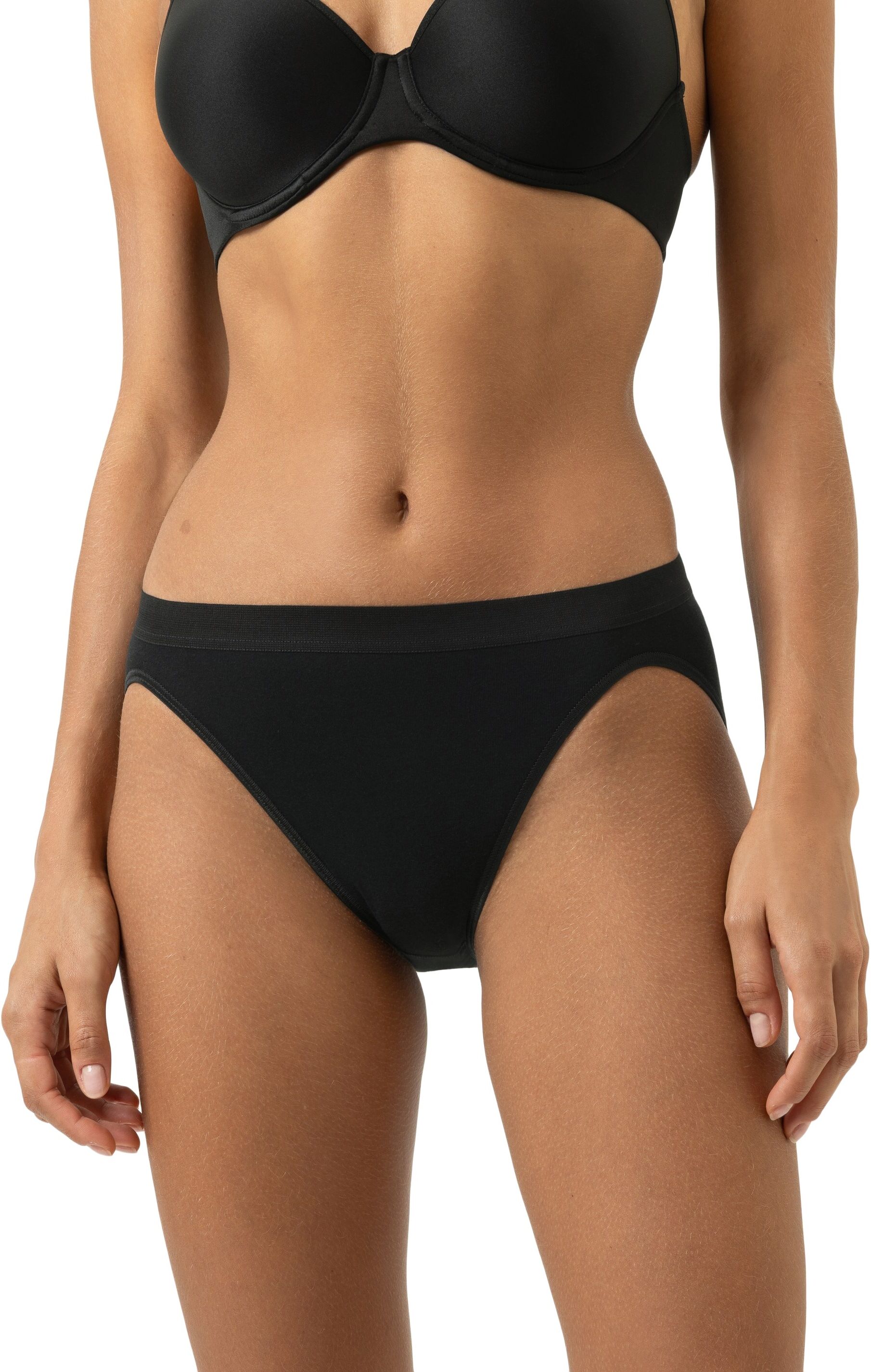 Jazz-Pants Slips MEY "NOBLESSE", Damen, Gr. 42, Feinripp, schwarz, Feinripp, Obermaterial: 100% Baumwolle, Unterhosen Jazz-Pants Slips, Ohne auftragende Seitennähte schwarz 42, Feinripp