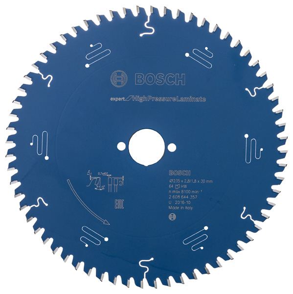 Bosch Kreissägeblatt Expert for High Pressure Laminate, 235 x 30 x 2,8 mm, 64 2608644357